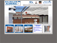 Tablet Screenshot of dalmalumaluminis.com